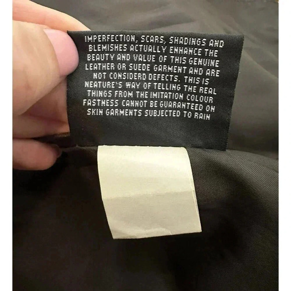 VTG Hudson Leather Jacket Dark Brown Women’s Tagged A (small) NWT Biker Lined - Picture 4 of 12